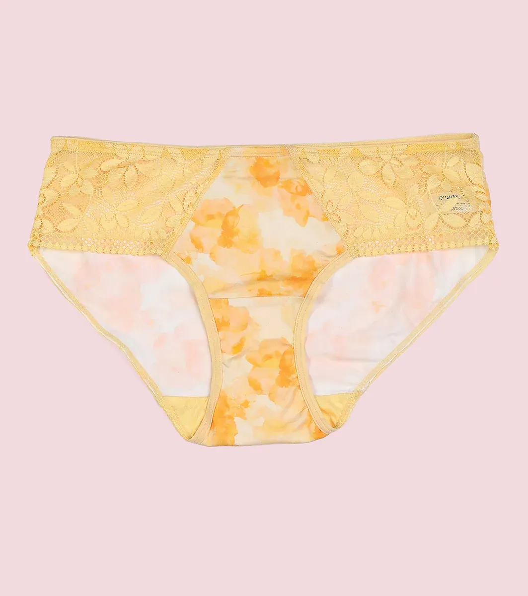 Enamor P151 The Lace Hug Mid-Waist Hipster Panty - Golden Haze image 9