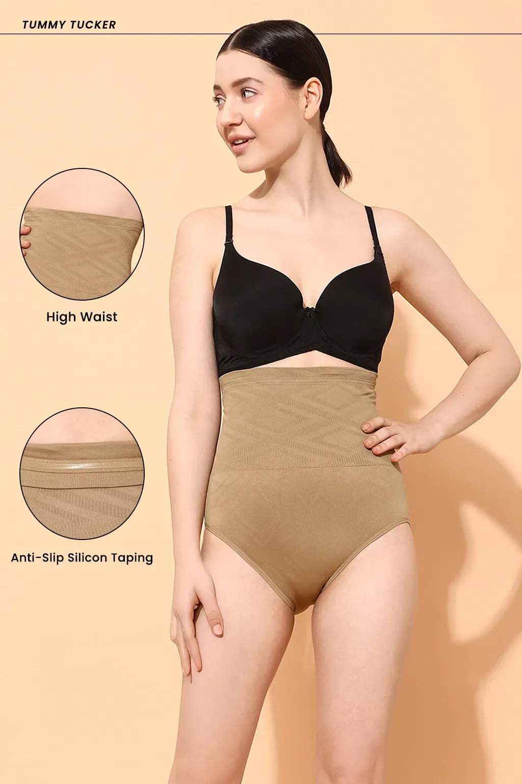 High Waist Tummy Tucker in Nude Colour