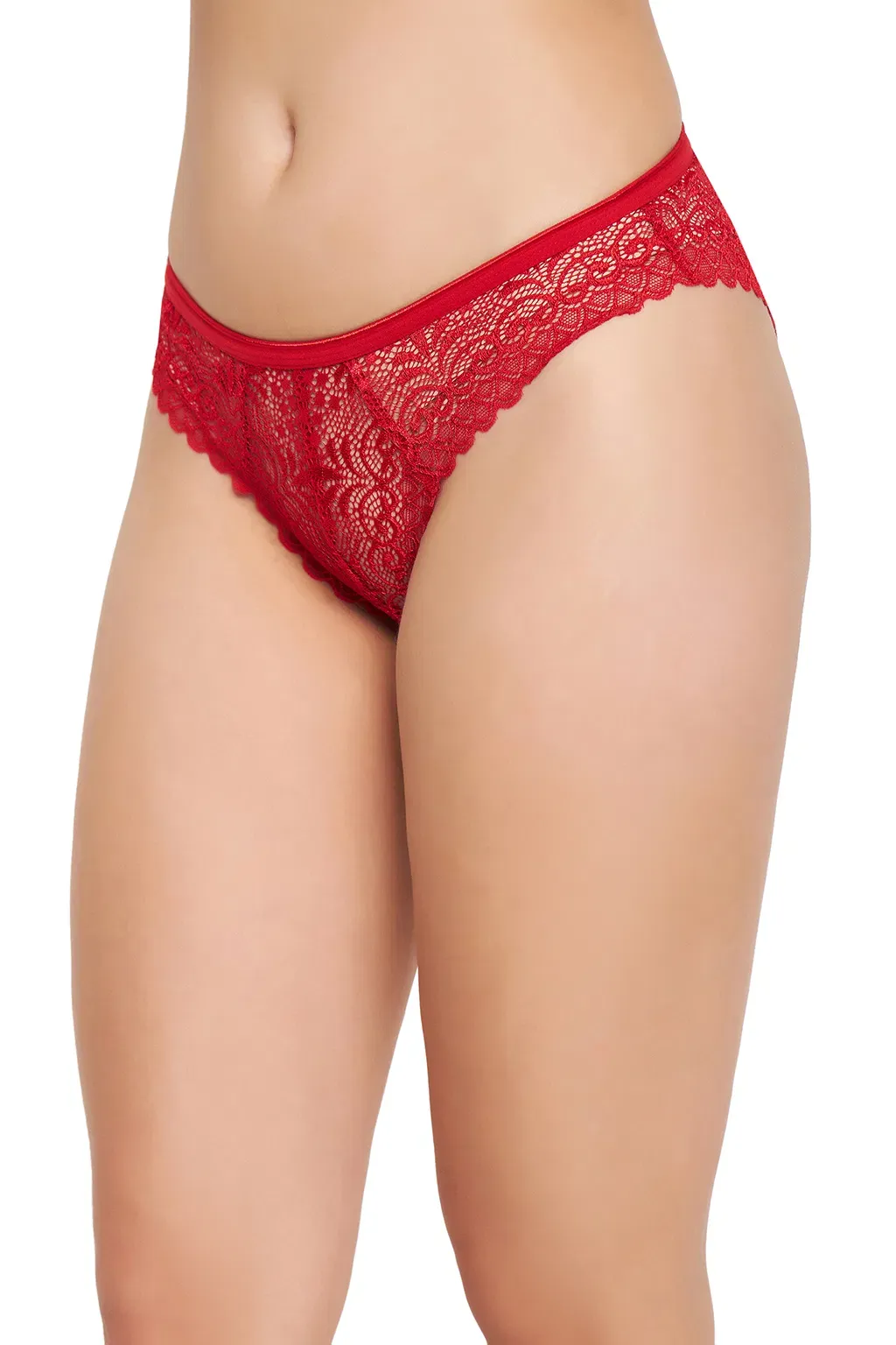 Pack of 3 Low Waist Sheer Bikini Panties - Lace image 5