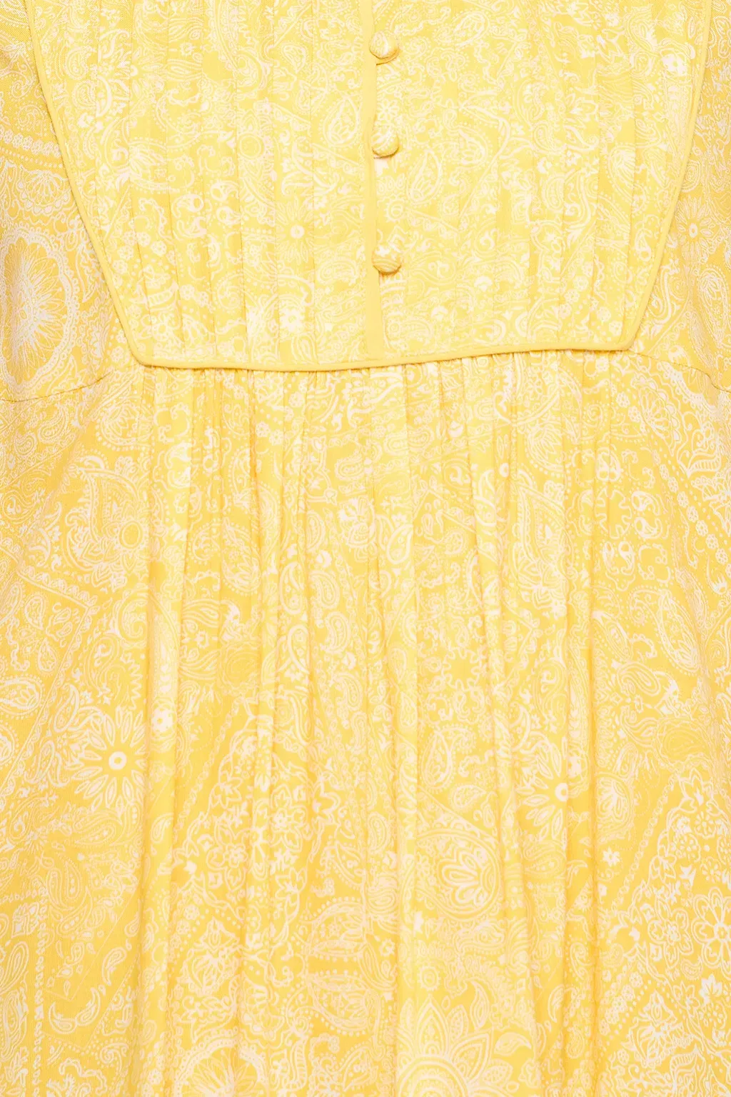 Print Me Pretty Long Nighty in Yellow - Rayon image 3